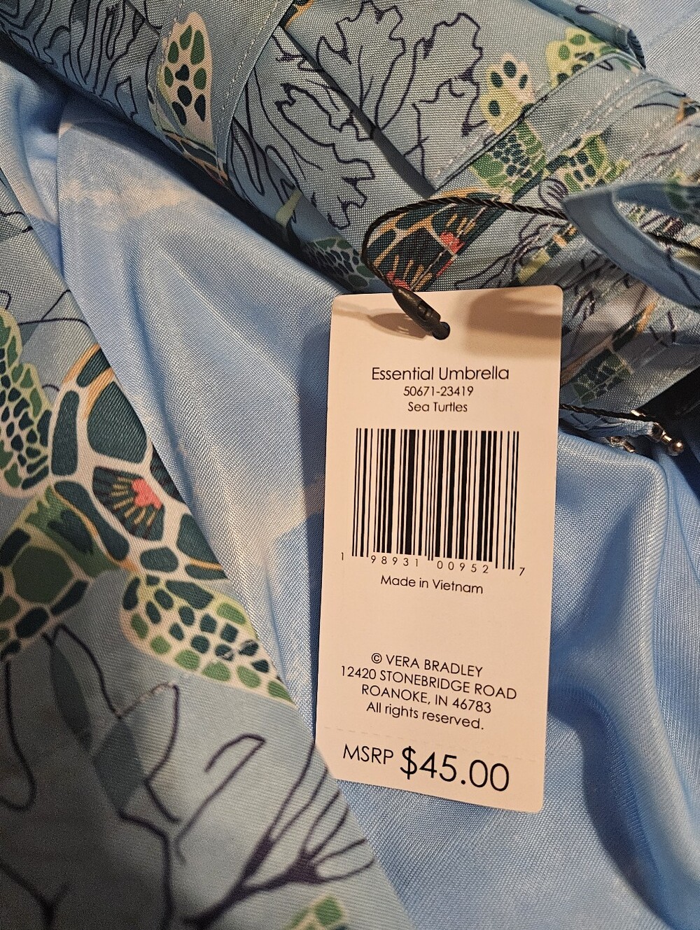NWT Vera Bradley Essential Mini Umbrella - Picture 9 of 11
